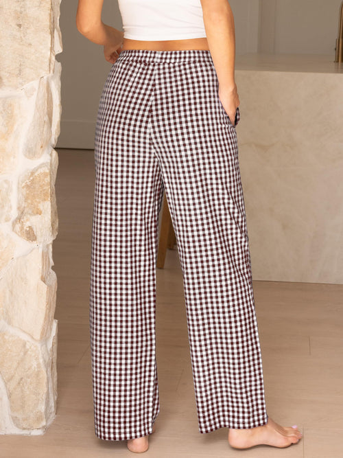 Soft Hour | Gingham Lounge Pants